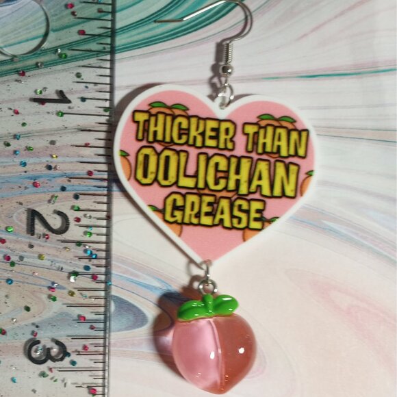 Thicker Than Oolichan Grease Earrings SNRK Native American Eulachon - Picture 4 of 4